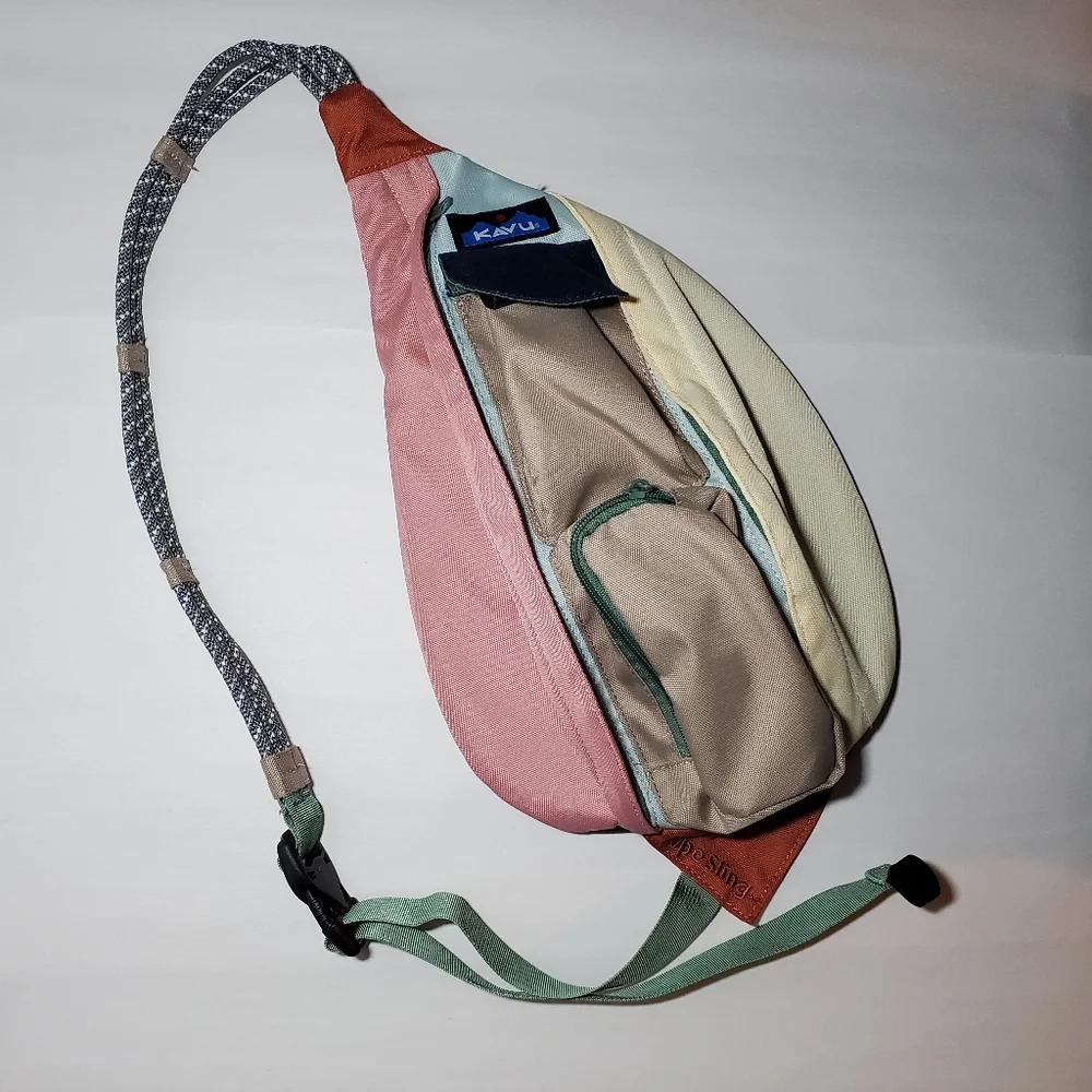 Kavu Rope Colorblock Sling Rope Bag - Picture 2 of 10